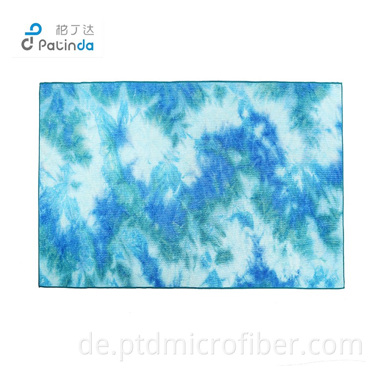 tie dye hot yoga towel